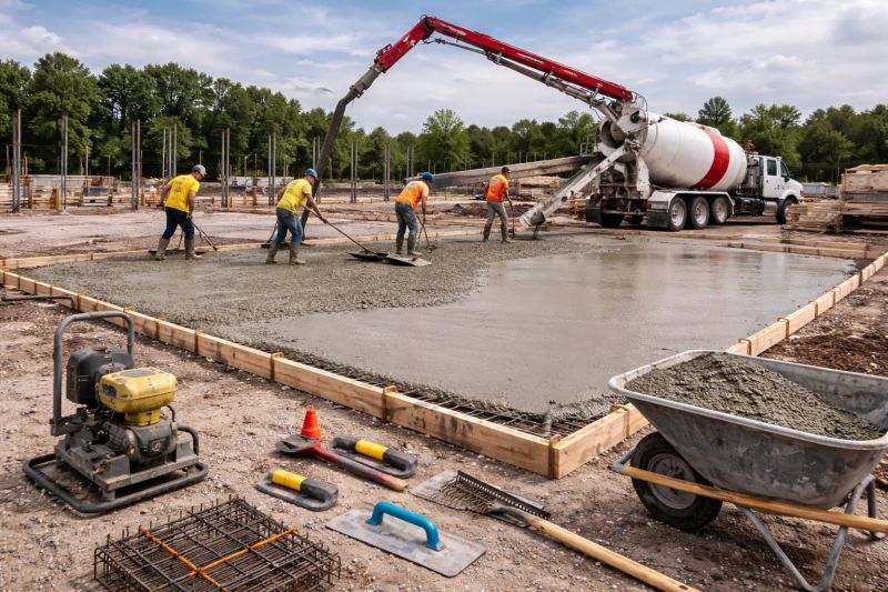 Commercial Slab Installation in Bokeelia, FL